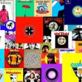 Colaj de coperti de albume muzicale diverse.