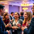 Oameni de afaceri conectați la eveniment